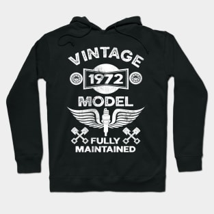 Funny Vintage Model Birthday 1972, Vintage Bike 1972 Hoodie